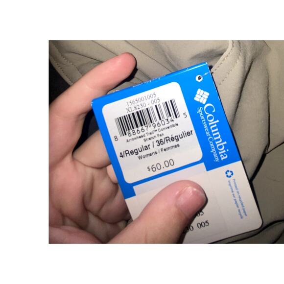 NWT Womens Columbia Arrowhead Trail Convertible Stretch Pant Size 4 - Picture 7 of 9